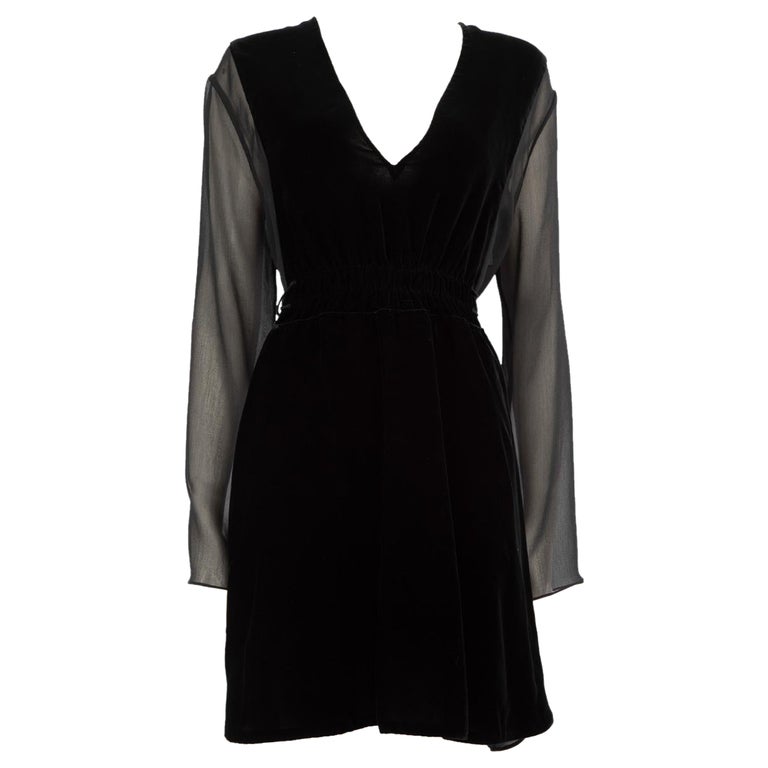 black tall mini dress Mesh Panel Mini Dress BLACK/NUDE / S main image 0