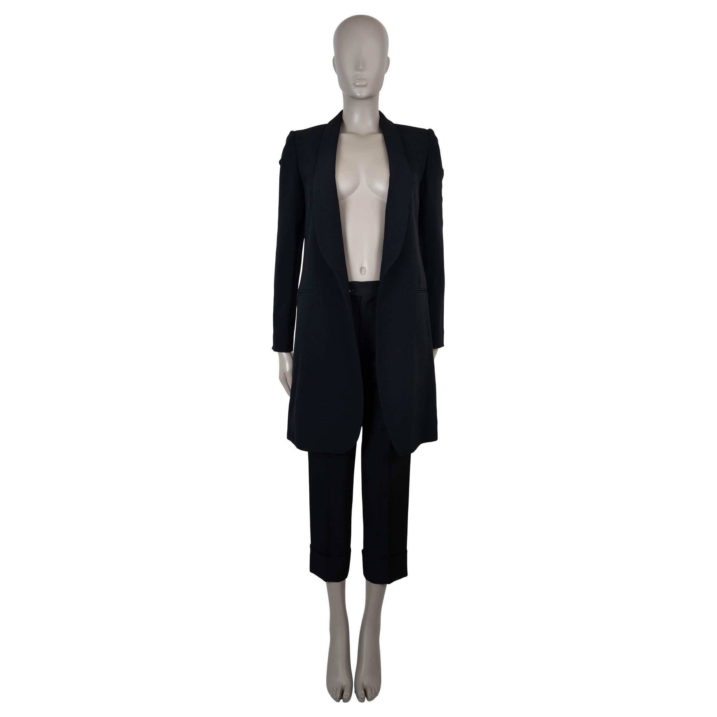CHLOE noir viscose 2012 SHAWL COLLAR LONG Blazer Jacket 34 XS Pour femmes en vente