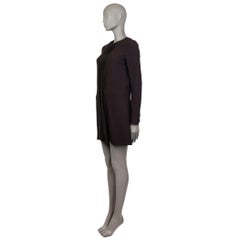 CHLOE Schwarzes Minikleid aus Viskose mit PLEATED PANEL SHIFT MINI 34 XXS