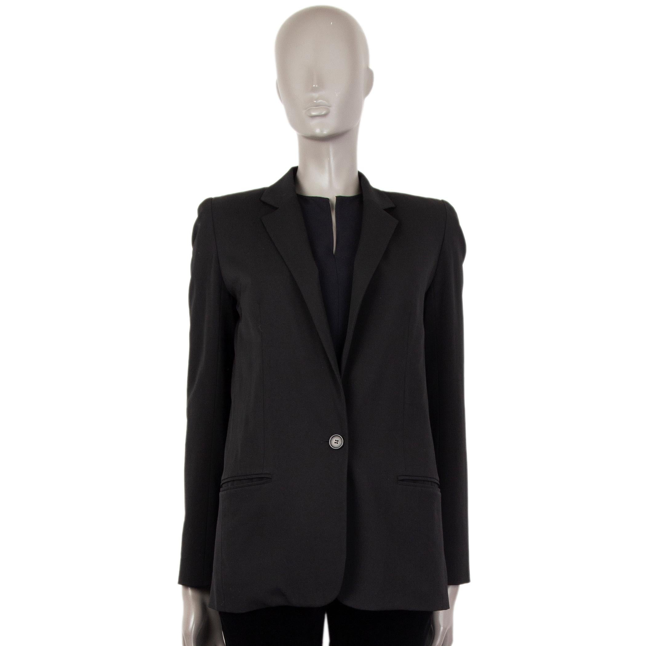 Women's CHLOE black wool CLASSIC Blazer Jacket 34 XXS