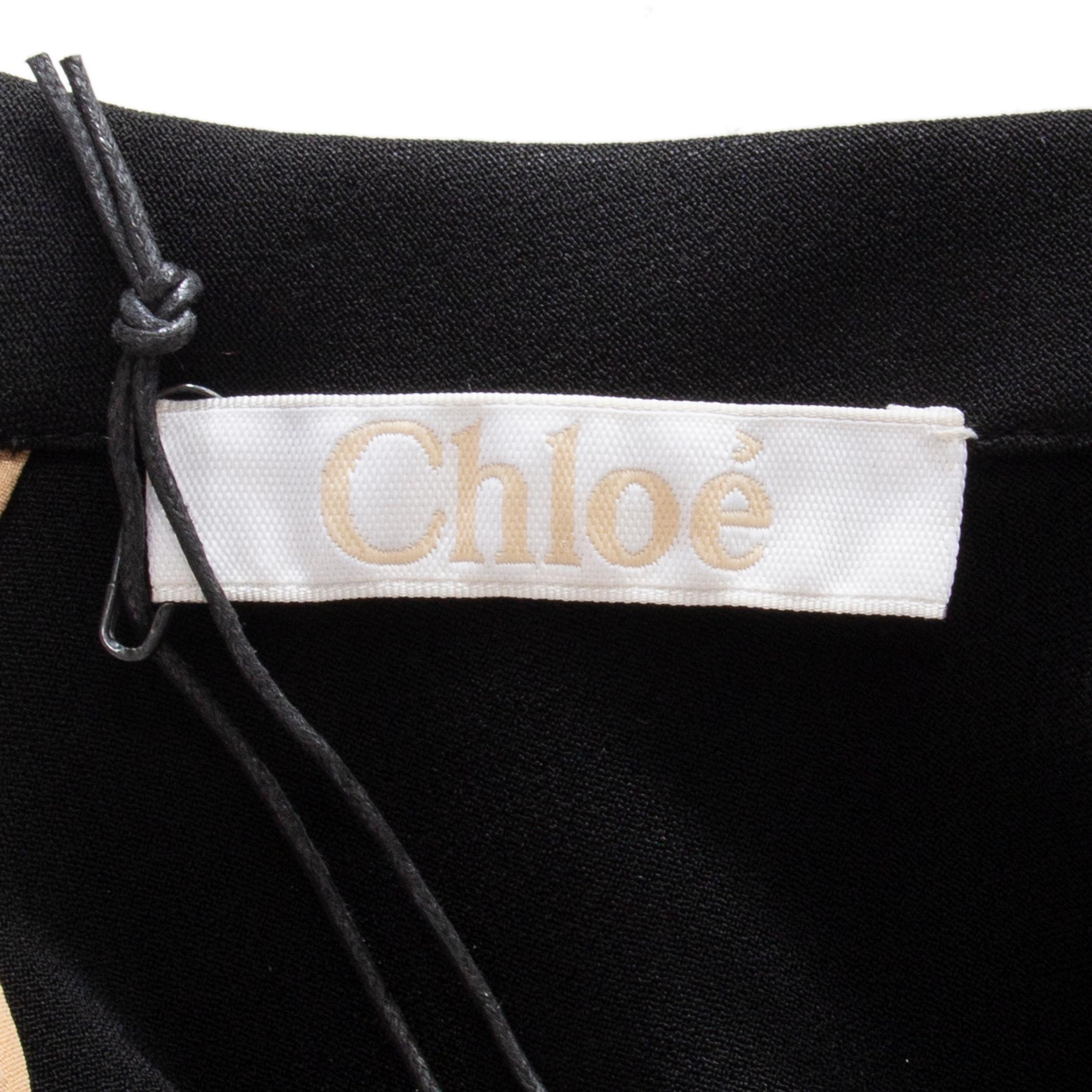 CHLOE black wool CLASSIC Blazer Jacket 34 XXS 1