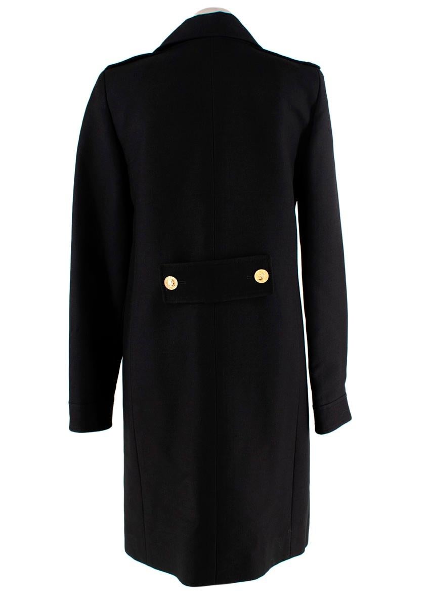 military style wool coat