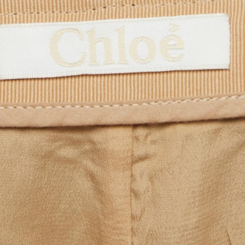 Chloe - Minigonna in maglia di lana nera con dettaglio a bottoni - S In condizioni ottime in vendita a Dubai, Al Qouz 2