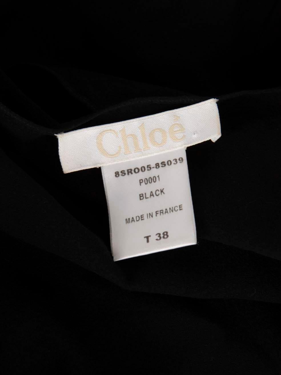 Chloé Black Wool Sleeveless Mini Dress Size M For Sale 2