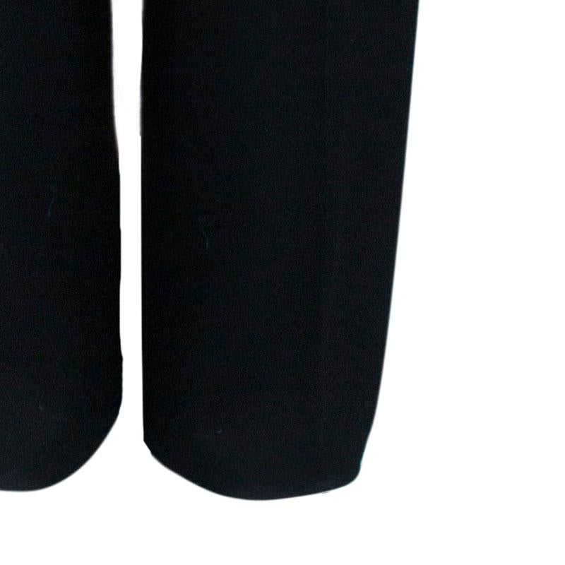 Chloe Black Zardozi Embroidered Trousers M 3