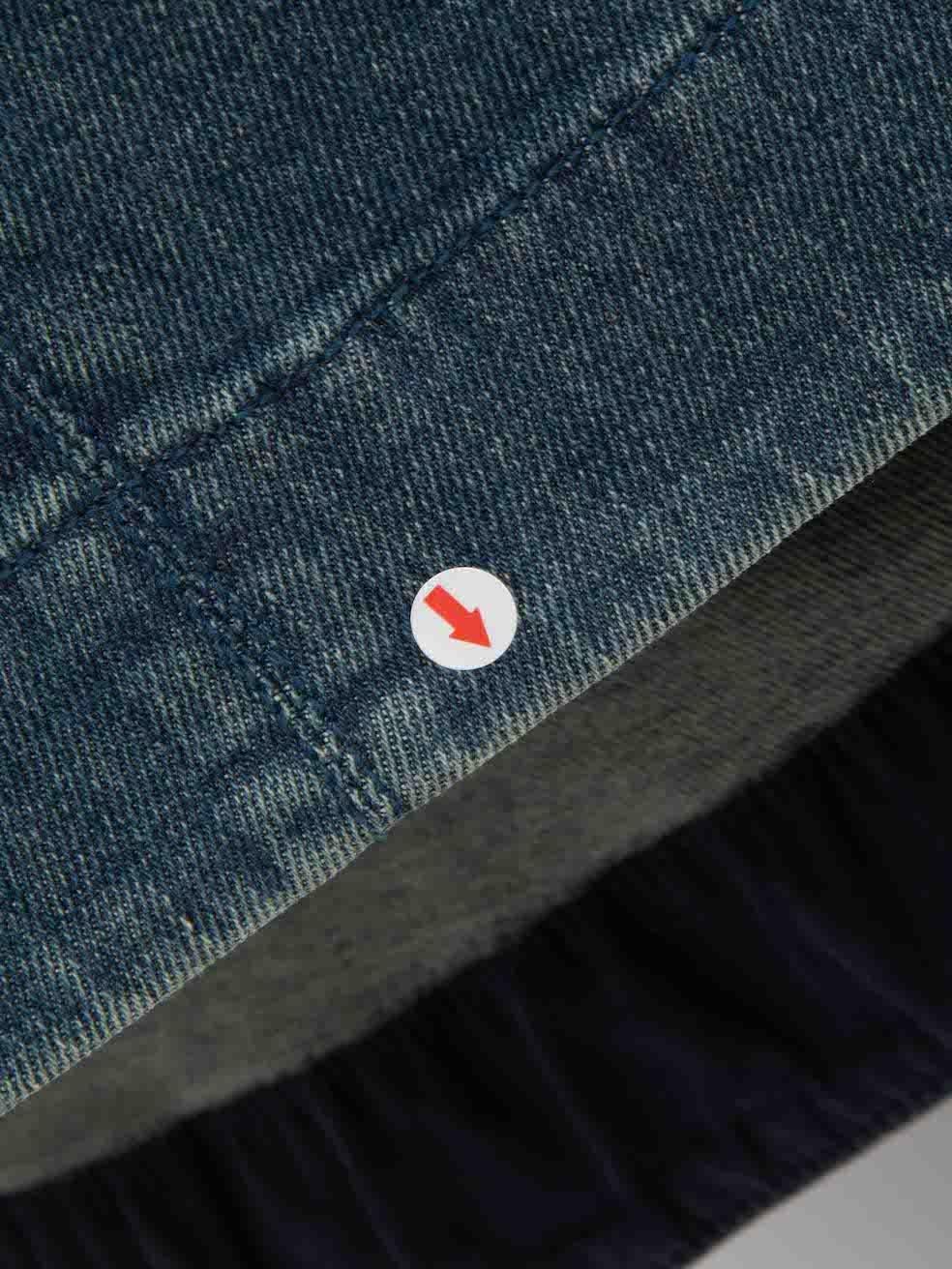 Chloé Blue Denim Buttoned Midi Skirt Size S 1