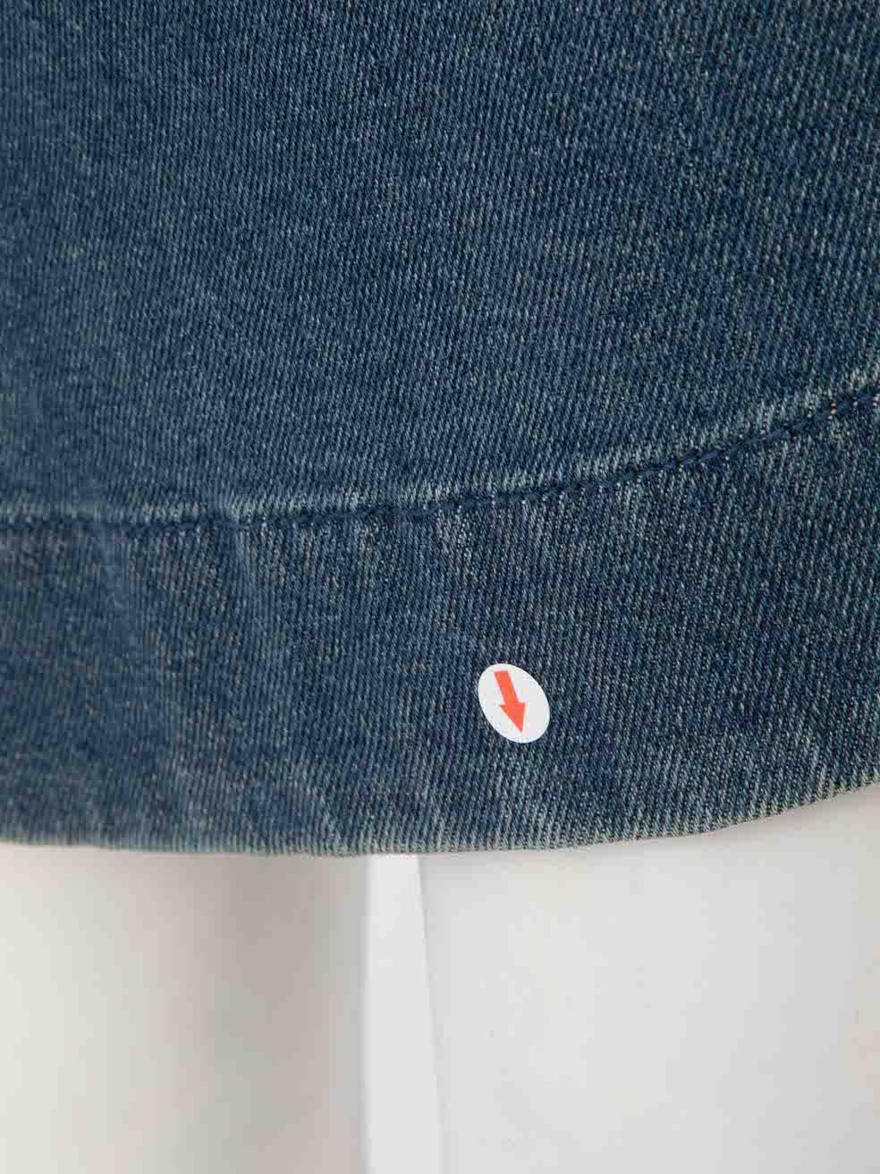 Chloé Blue Denim Buttoned Midi Skirt Size S For Sale 2