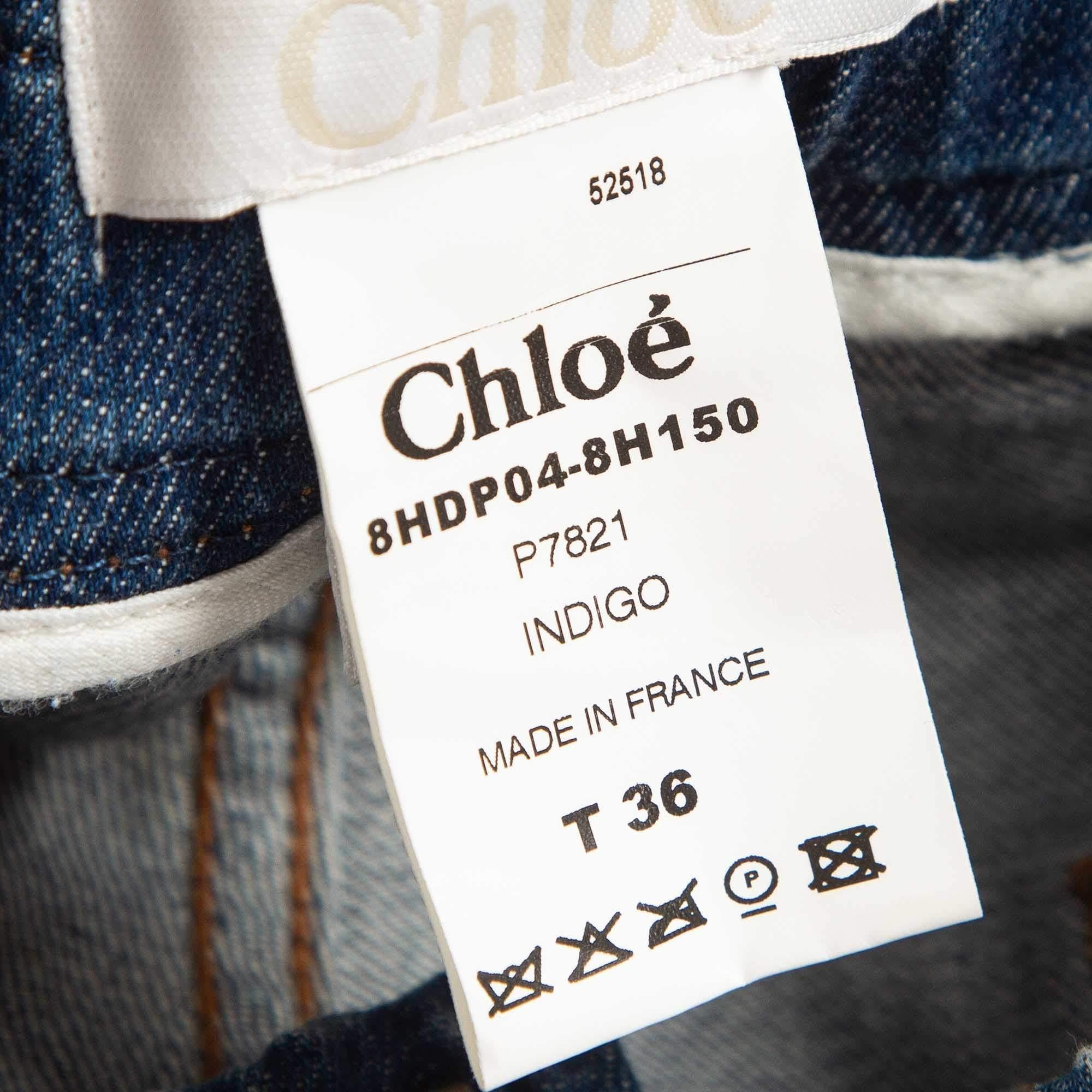 De las mujeres Chloe Vaqueros Azul Cintura Elástica S Cintura 28 en venta