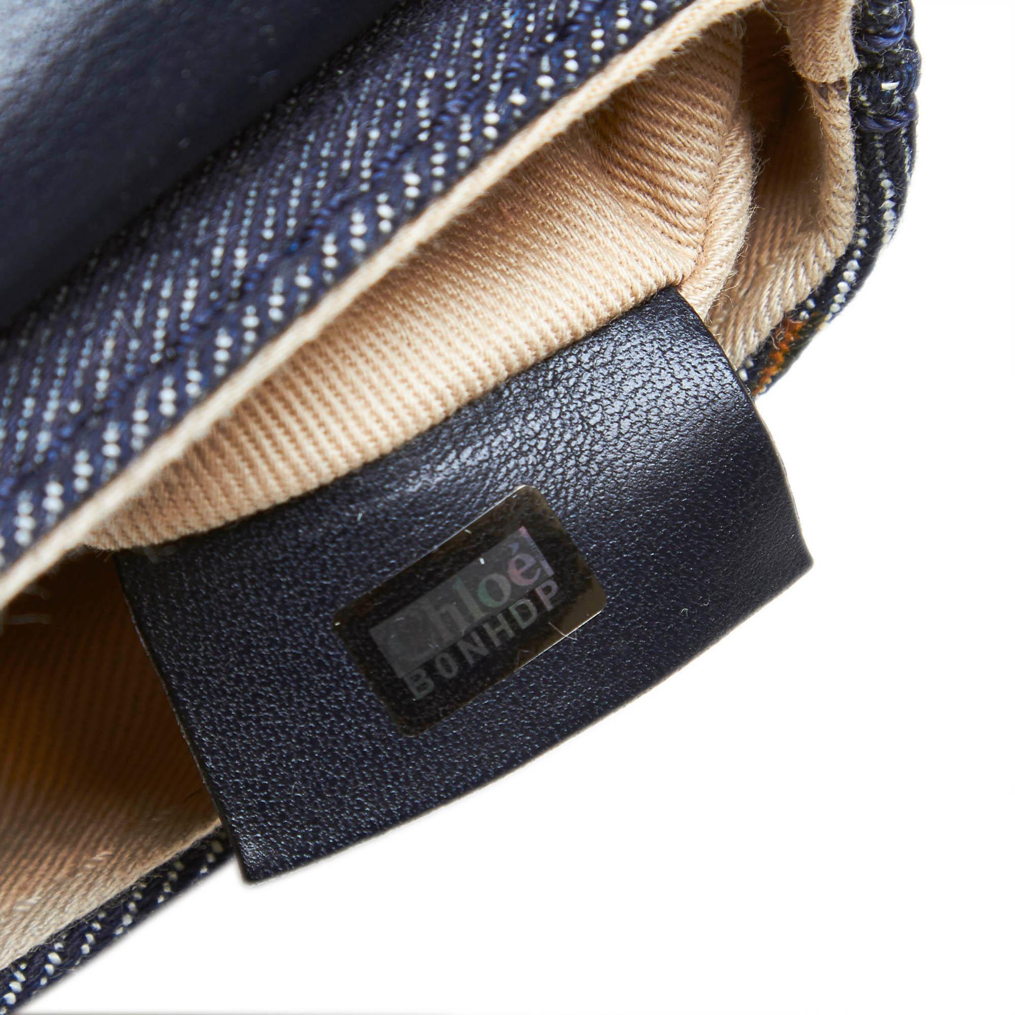 Chloe Blue Denim Marcie Crossbody Bag 2