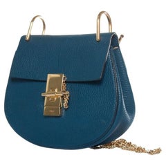 Chloe, borsa a tracolla in pelle blu