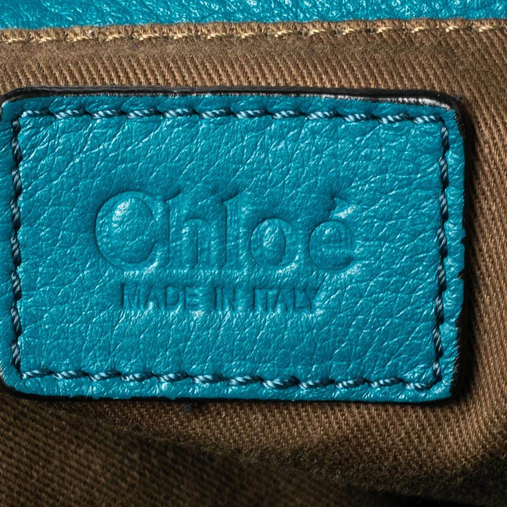 Chloe Blue Leather Medium Marcie Shoulder Bag 7