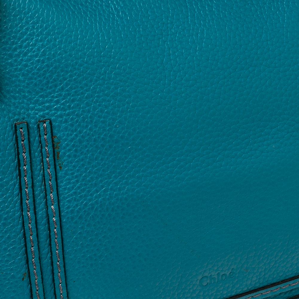 Chloe Blue Leather Medium Marcie Shoulder Bag 3