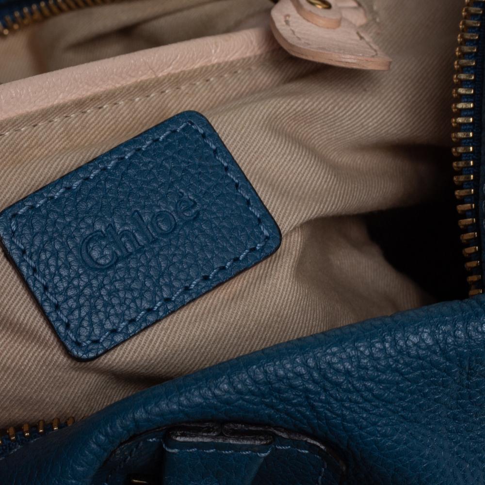 Bolso Paraty mediano de piel azul de Chloe 5