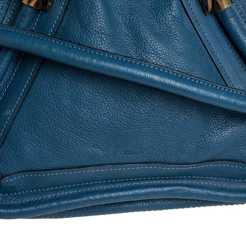 Bolso Paraty mediano de piel azul de Chloe 2