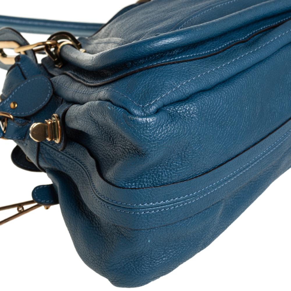 Bolso Paraty mediano de piel azul de Chloe 3