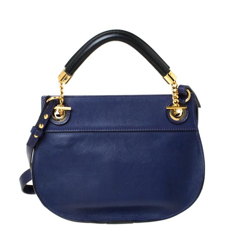 Chloe Blue Leather Motty Crossbody Bag at 1stDibs | blue chloe bag ...