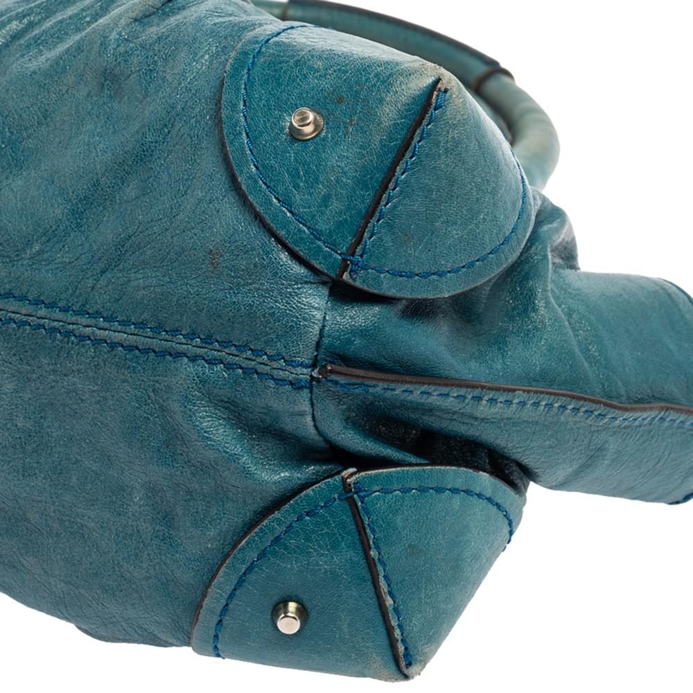 Chloe Blue Leather Paddington Satchel 7