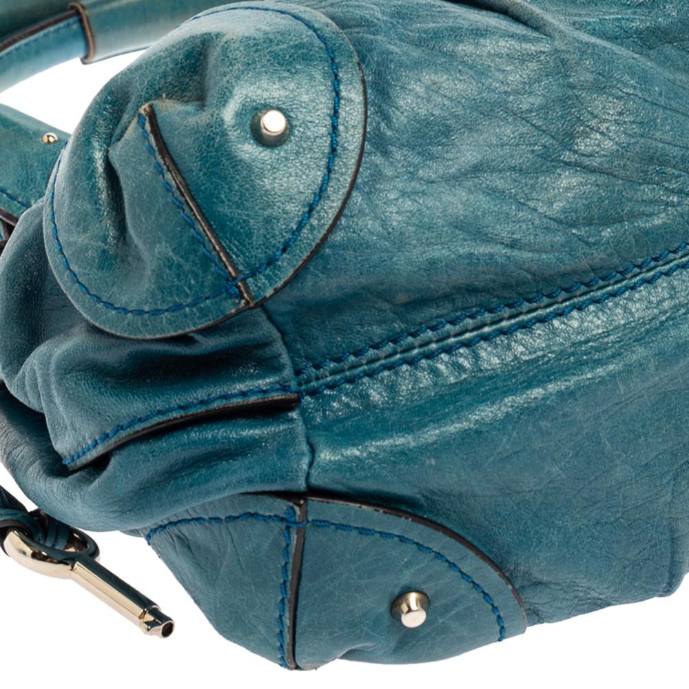 Chloe Blue Leather Paddington Satchel 8