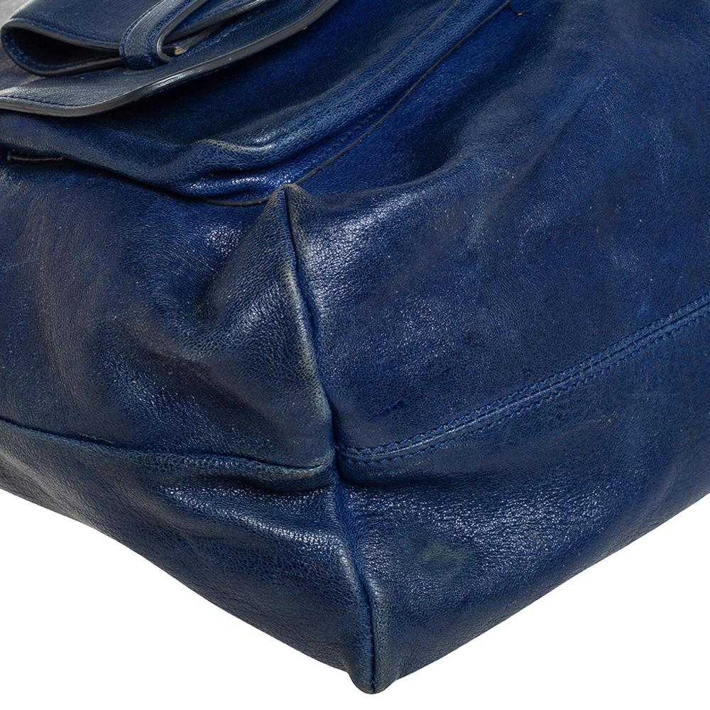 Chloé Blue Leather Saskia Satchel 1