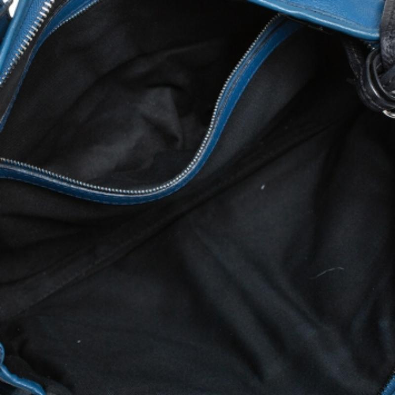 Chloe Blue Leather Tracy Satchel For Sale 1