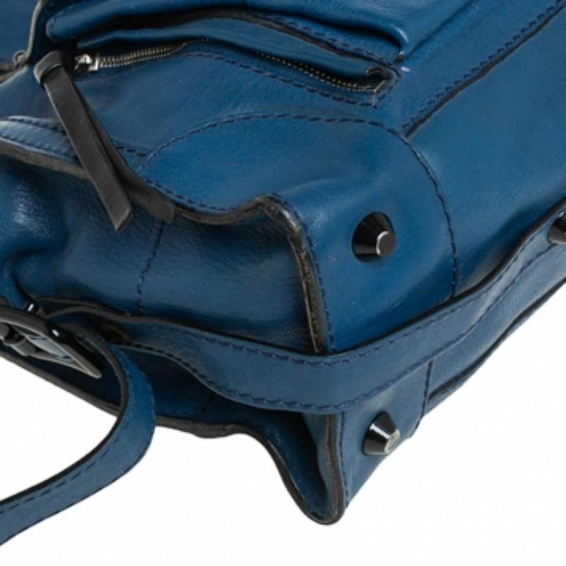 Chloe Blue Leather Tracy Satchel For Sale 3