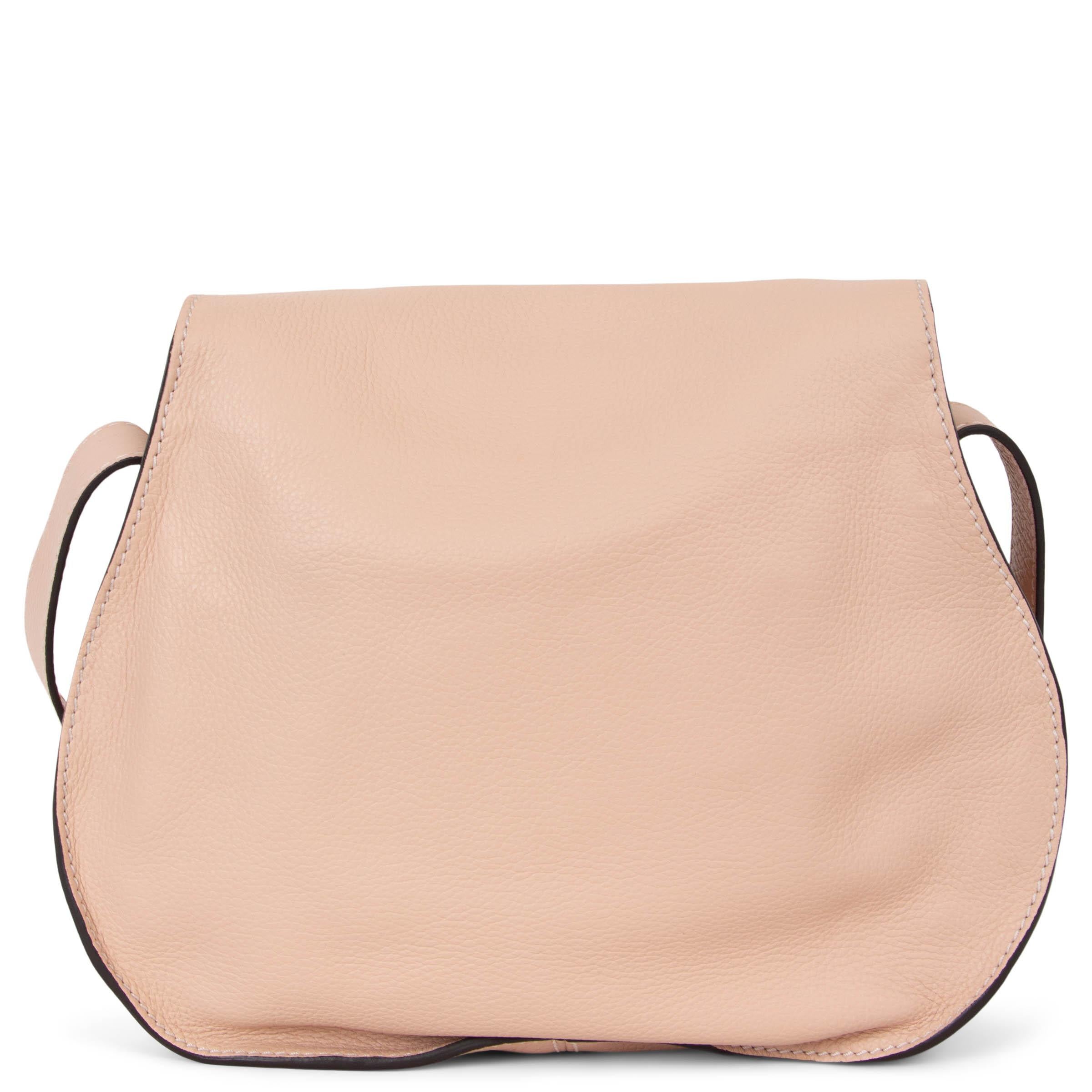 Beige CHLOE Borsa a tracolla MARCIE MEDIUM in pelle nuda in vendita