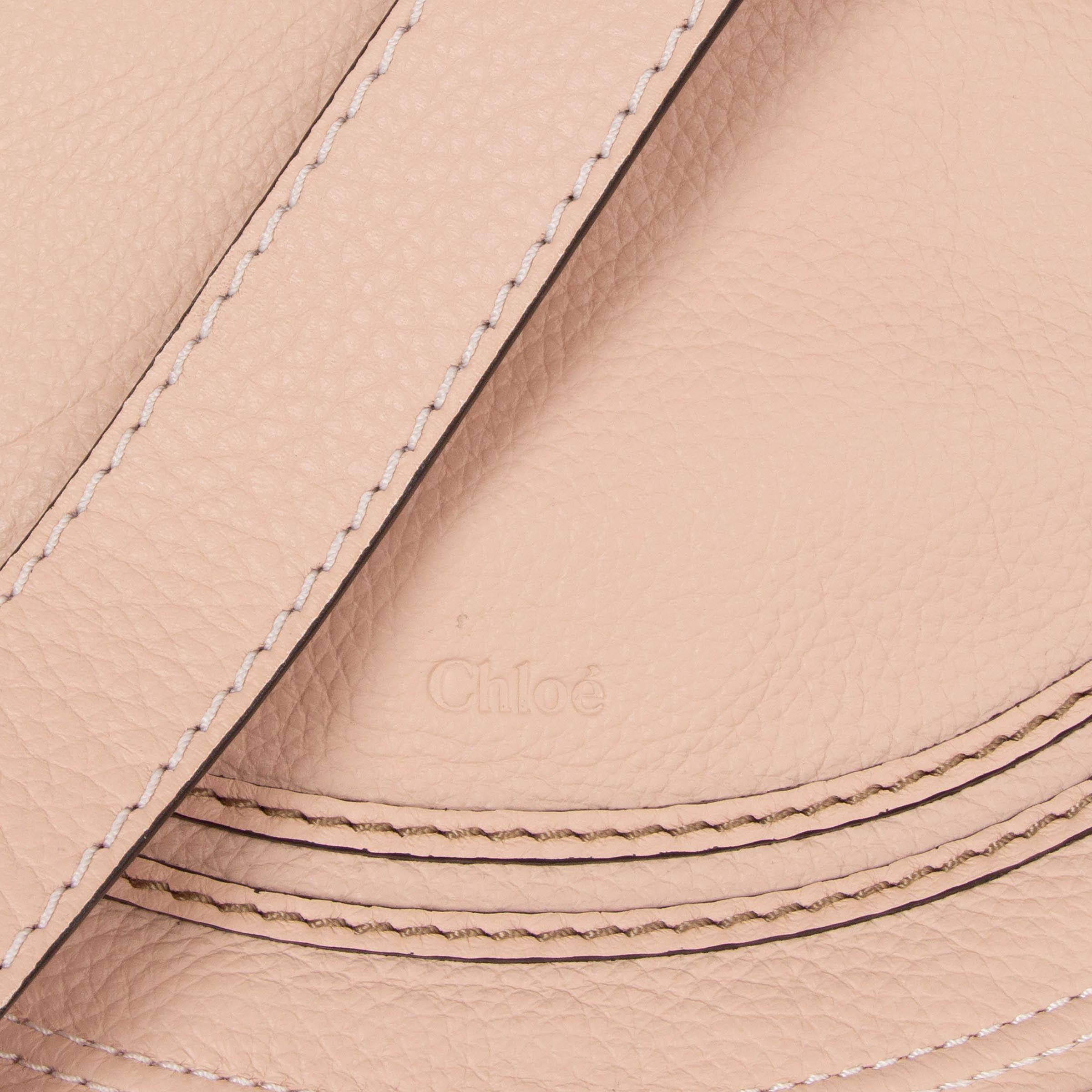 CHLOE Borsa a tracolla MARCIE MEDIUM in pelle nuda in vendita 1