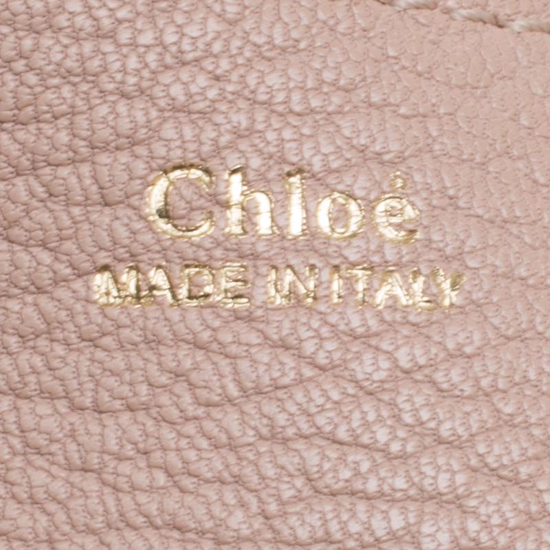 Chloe Blush Pink Leather Medium Drew Shoulder Bag 5