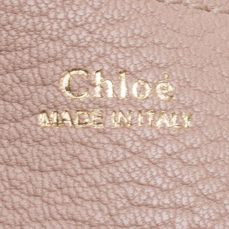 Chloe Blush Pink Leather Medium Drew Shoulder Bag For Sale at 1stDibs