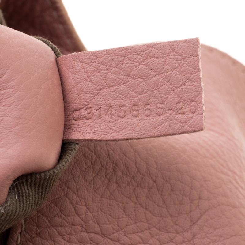 Chloe Blush Pink Leather Medium Marcie Crossbody Bag 6
