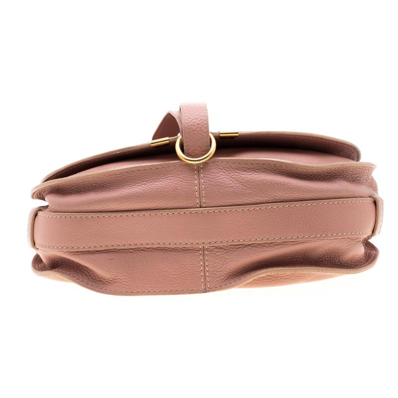 Women's Chloe Blush Pink Leather Medium Marcie Crossbody Bag