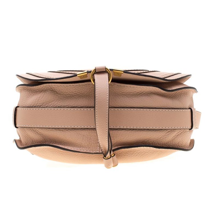 Chloe Blush Pink Leather Medium Marcie Crossbody Bag For Sale at ...