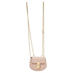 Chloé Blush Pink Leather Mini Drew Backpack