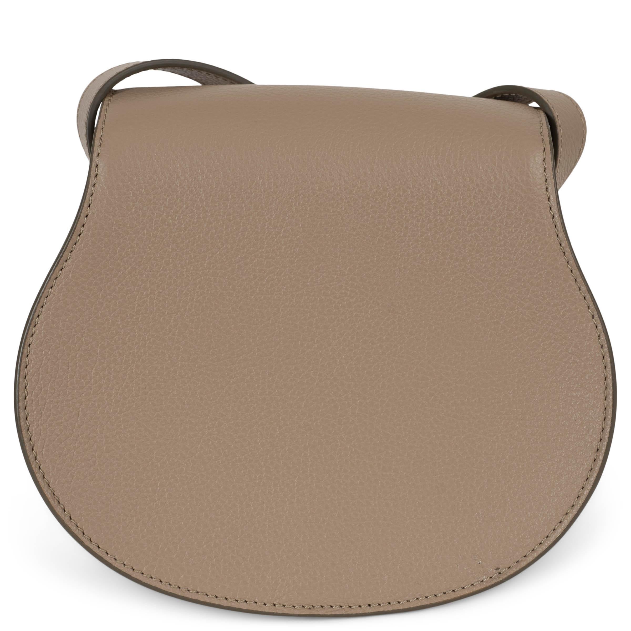 Marrone CHLOE Borsa a tracolla MARCIE SMALL in pelle marrone tortora in vendita