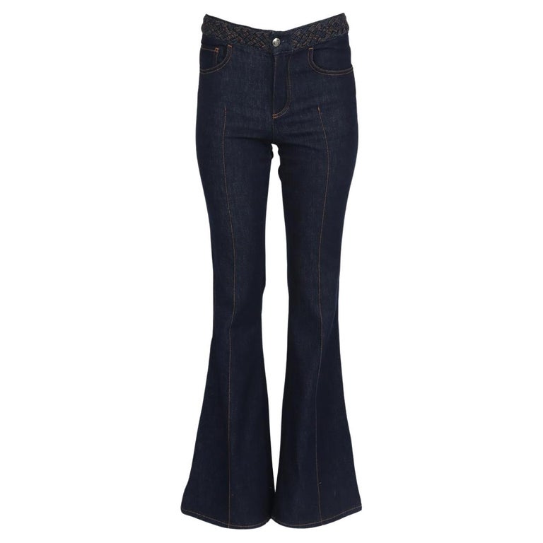 Chloe Logo flared pants Denim pants Bottoms black 36