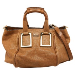 Chloe Bronze Leather Ethel Satchel