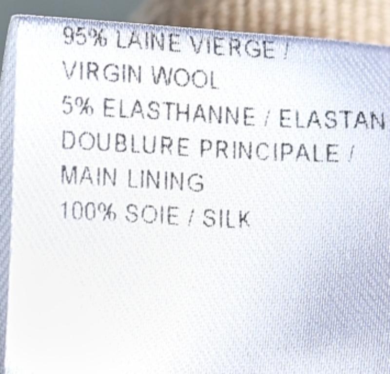 Marron Chloe Brown Pantalon à jambes évasées en laine Delight M en vente