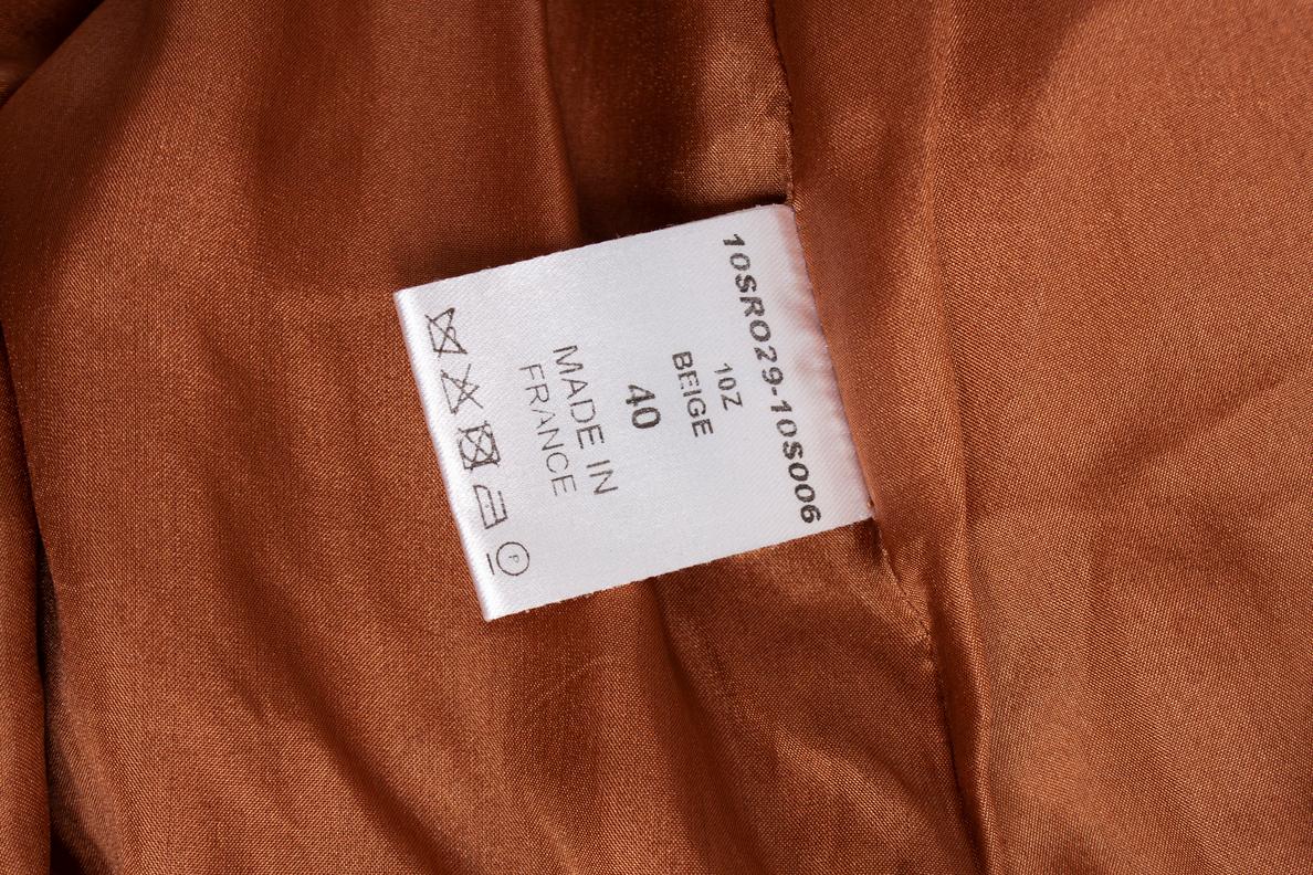 Chloe, brown dress with waist belt In Good Condition For Sale In AMSTERDAM, NL