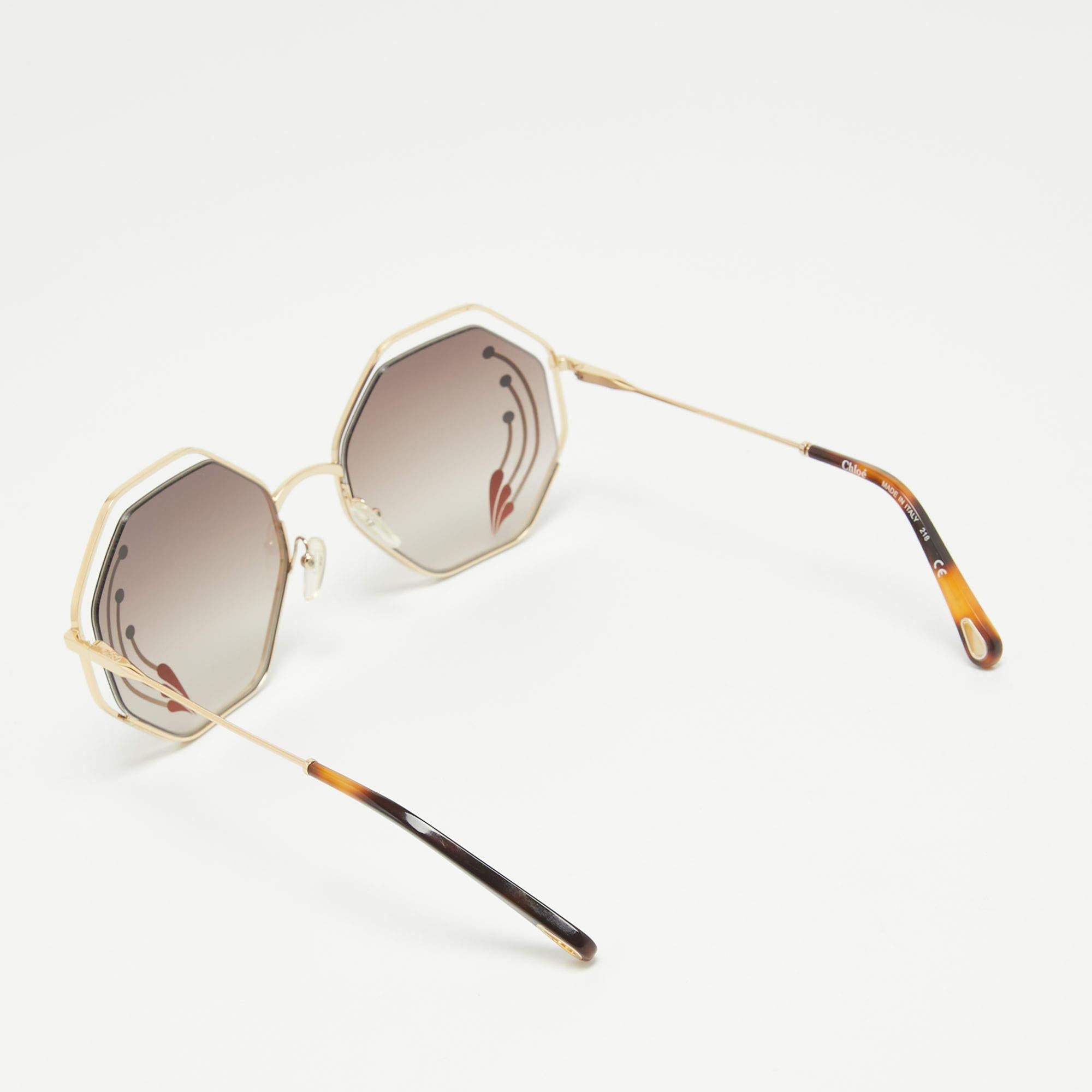 Elevate your eyewear game with these Chloe sunglasses. Meticulously crafted from premium materials, they offer unparalleled protection and a timeless design, making them a must-have accessory for the fashion-forward.