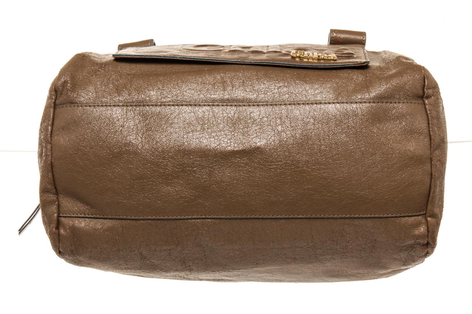 Chloe Bolso de viaje The Eclipse Bost de piel dorada marrón con logotipo de material de piel en Bueno estado para la venta en Irvine, CA