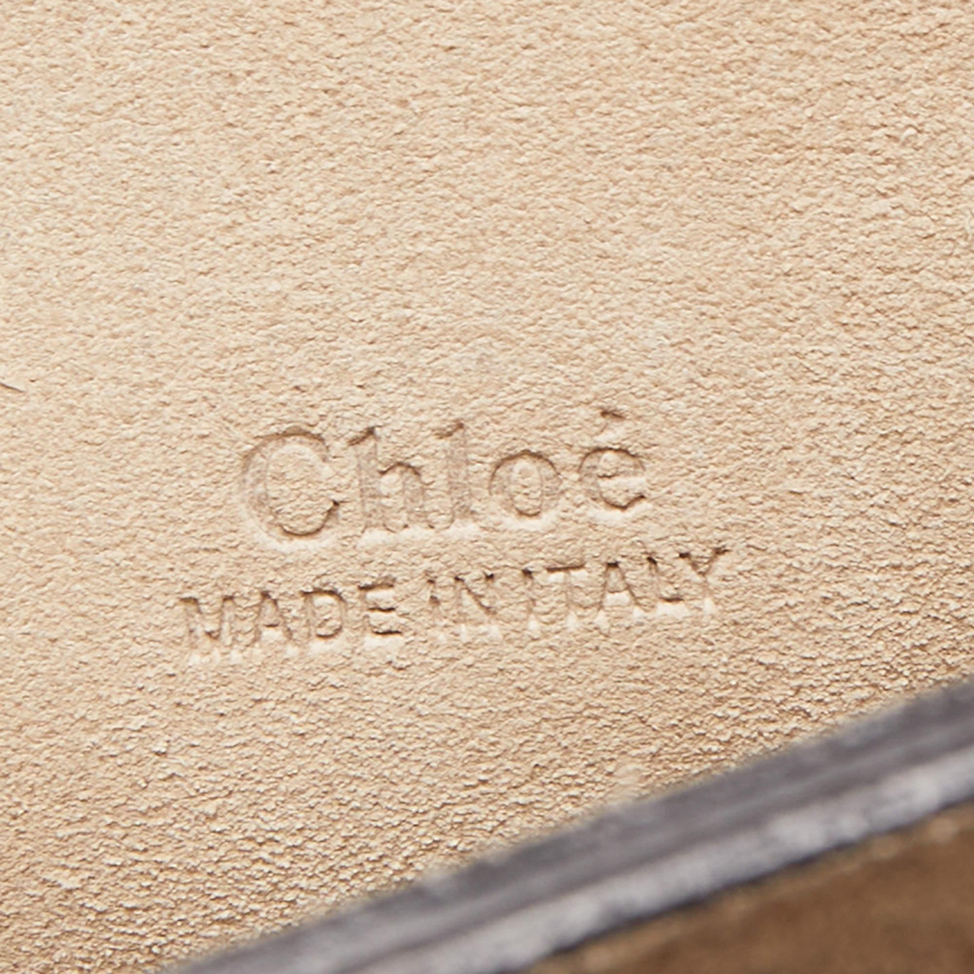 Chloe Brown Leather and Suede Medium Faye Shoulder Bag 3