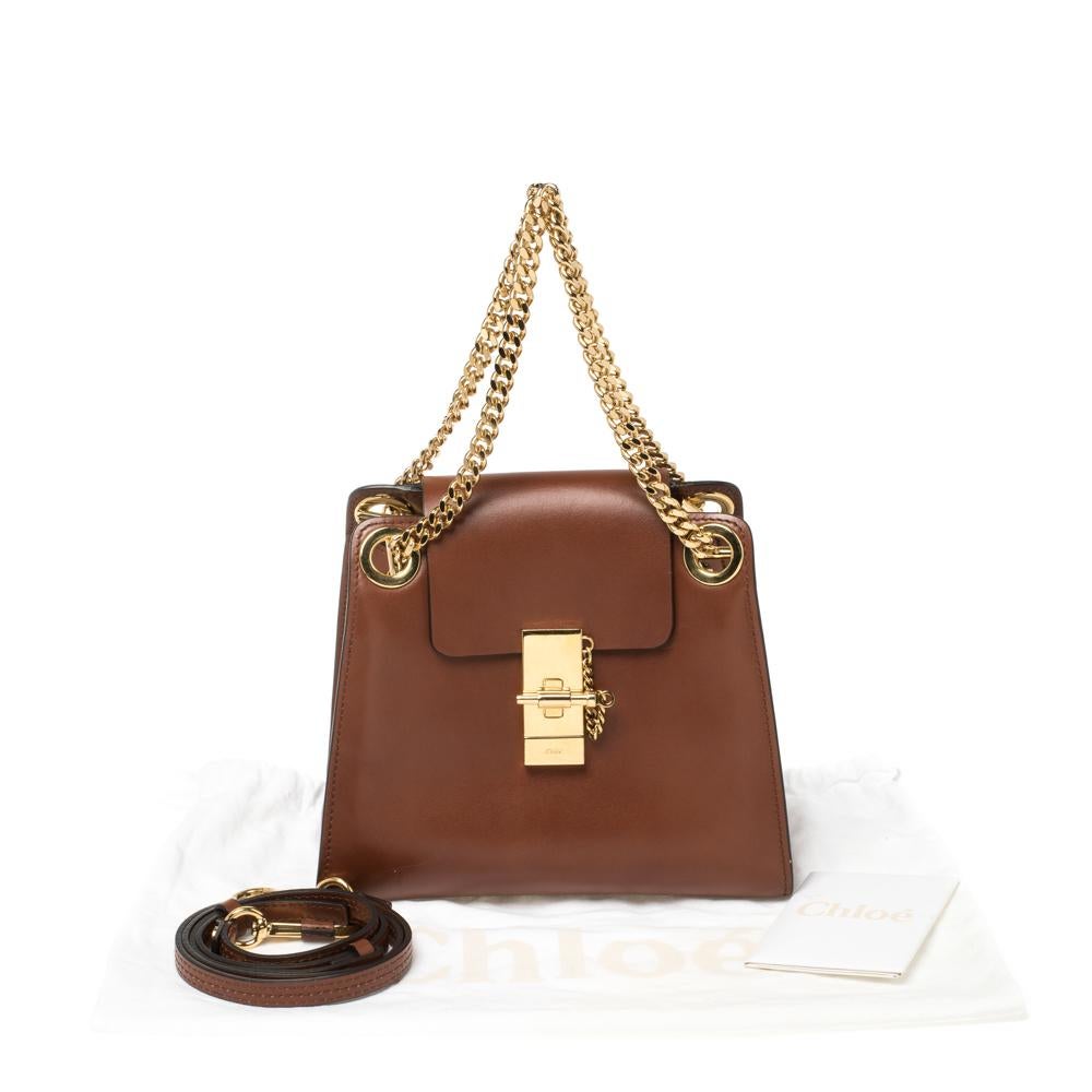 Chloé Brown Leather Annie Shoulder Bag 8