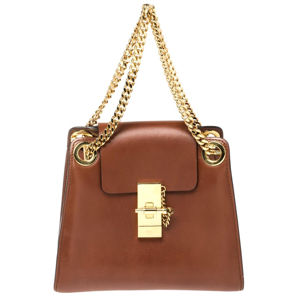Chloé Brown Leather Annie Shoulder Bag