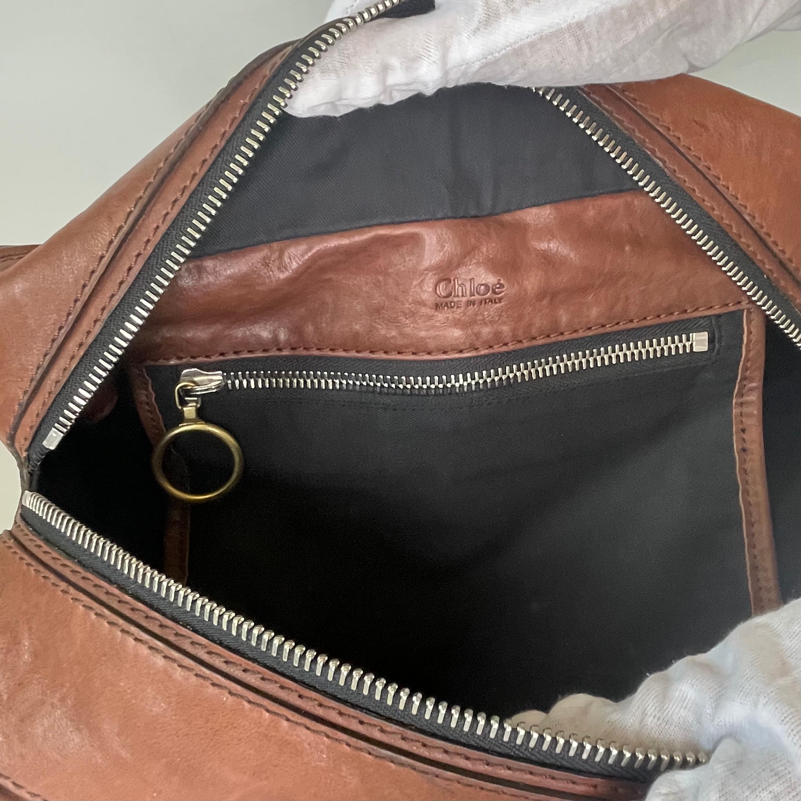 Borsa a tracolla Betty in pelle marrone di Chloe 3