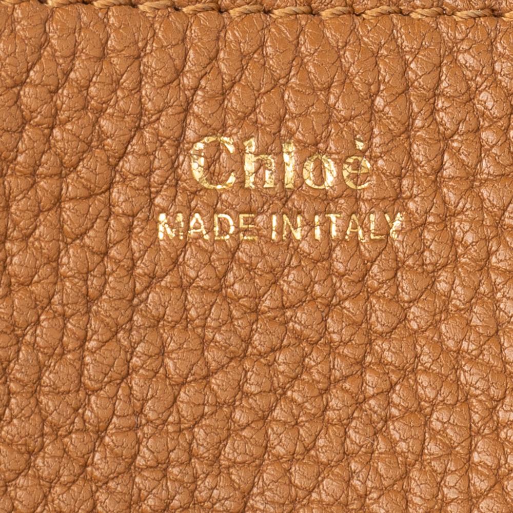 Chloe Brown Leather Drew Shoulder Bag In Fair Condition In Dubai, Al Qouz 2