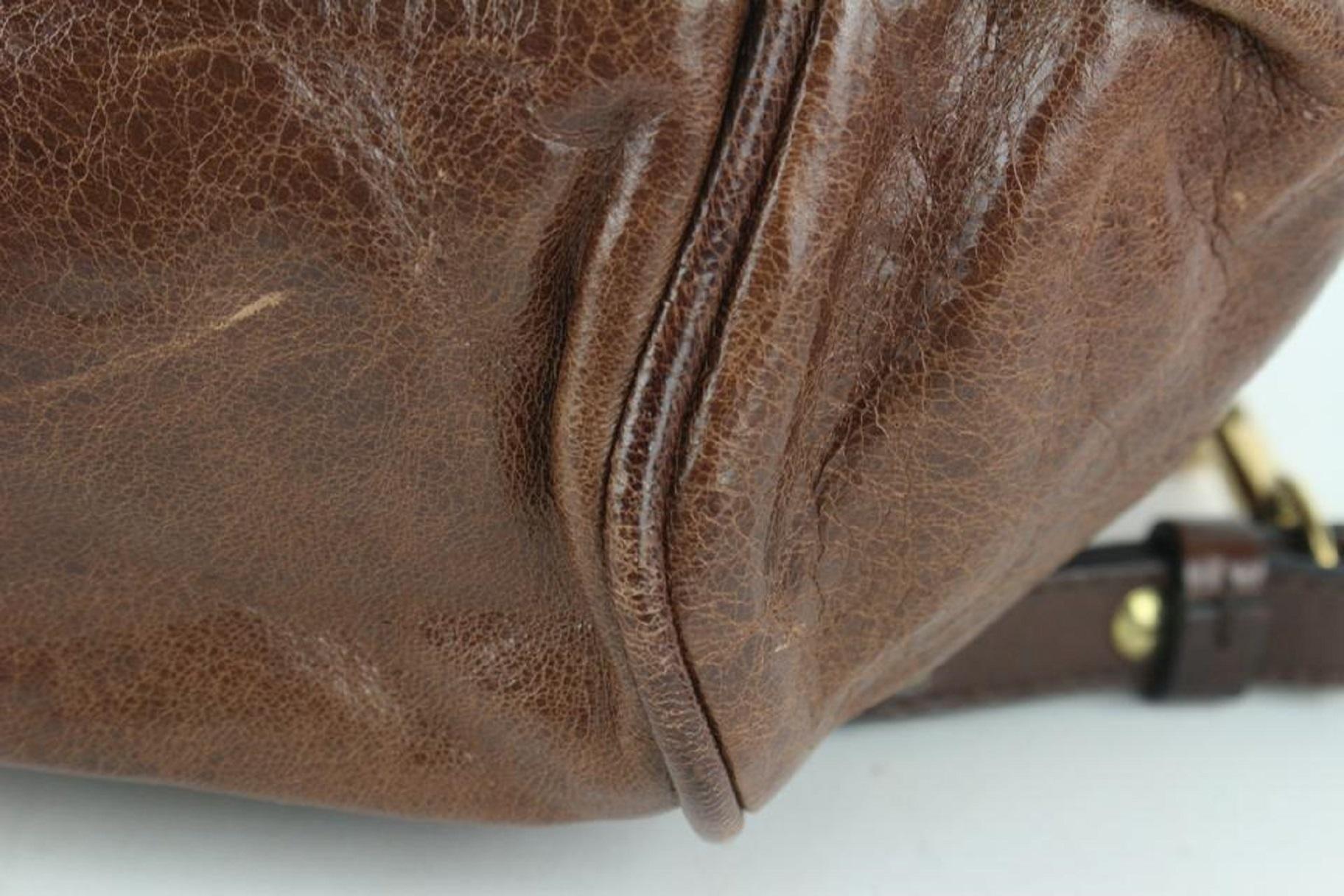 Chloé Brown Leather Ethel 2way Tote Bag 108cl2 en vente 7