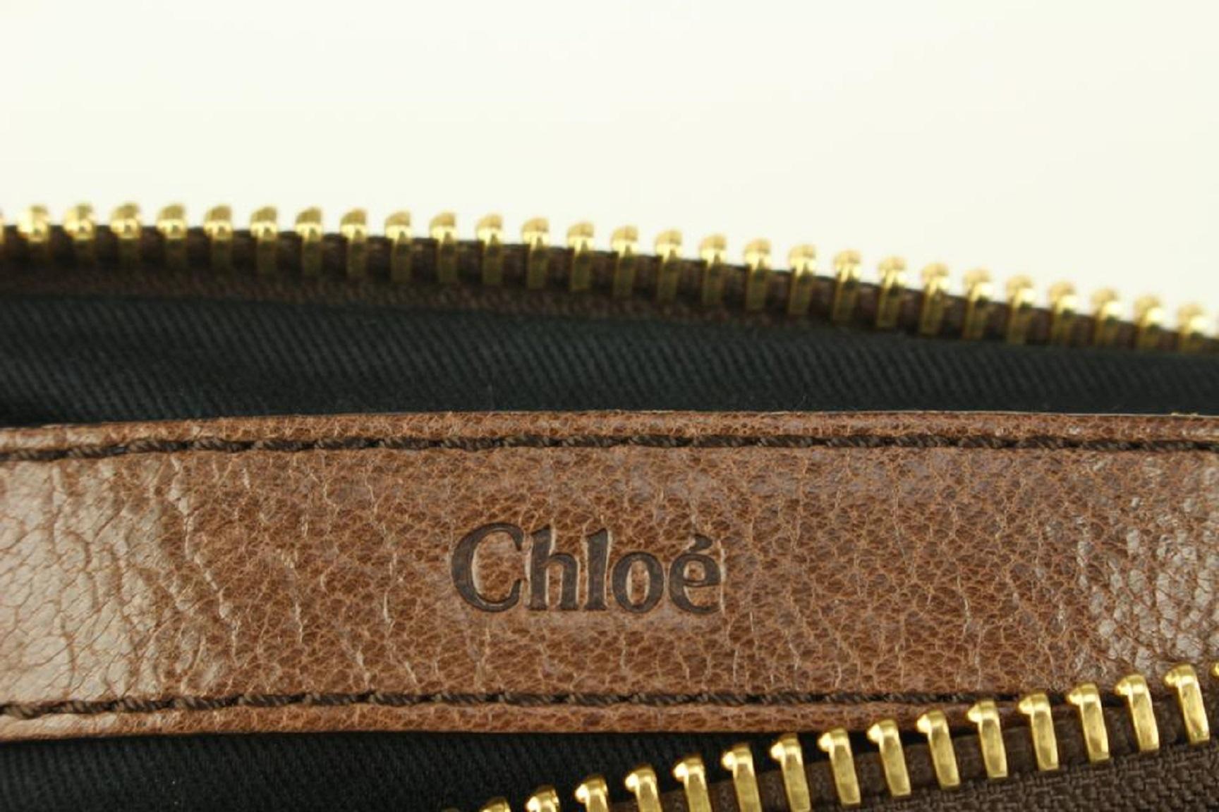 Chloé Brown Leather Ethel 2way Tote Bag 108cl2 Pour femmes en vente