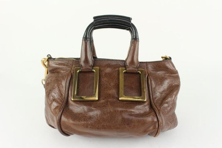 Chloé Brown Leather Ethel 2way Tote Bag 108cl2 For Sale at 1stDibs