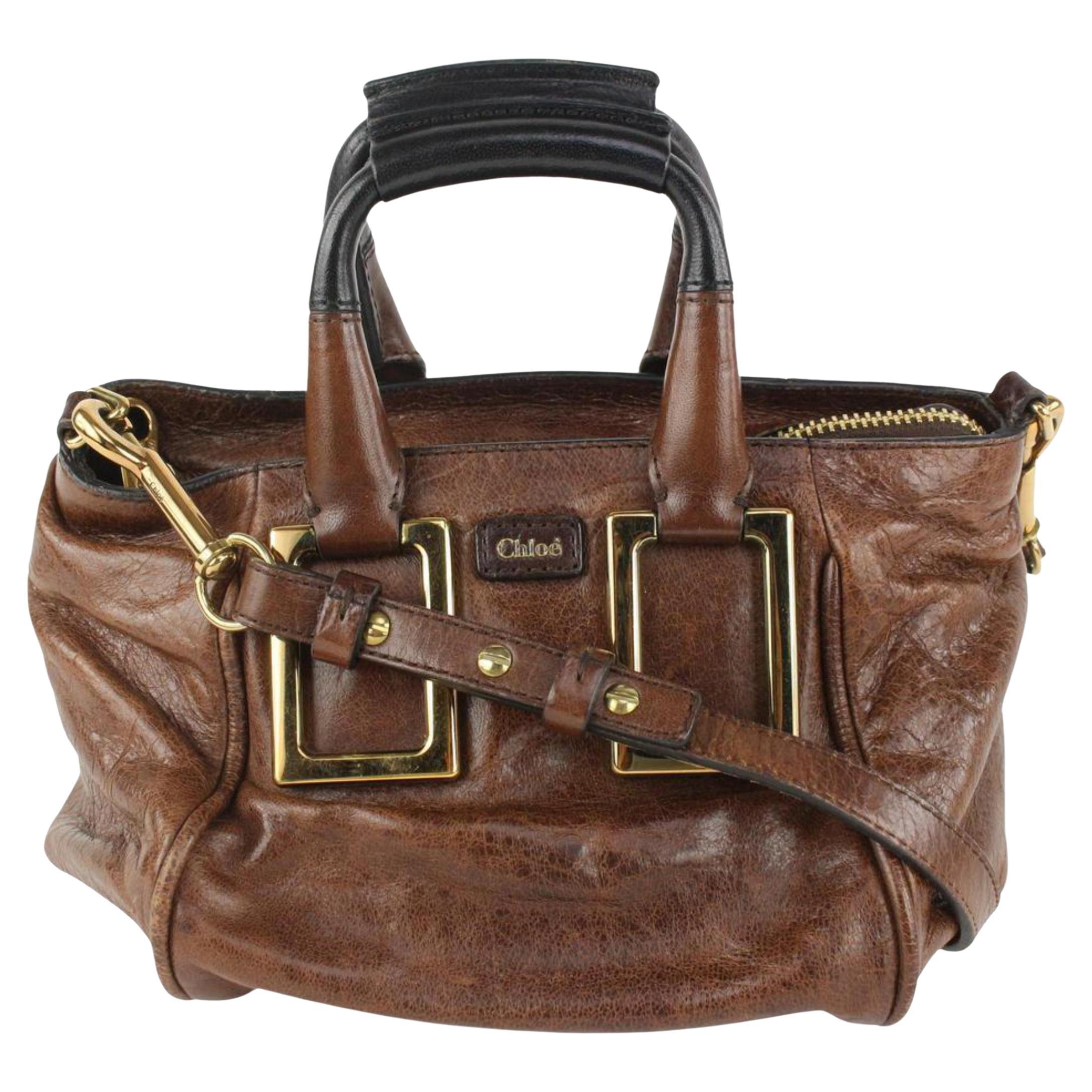 Chloe Ethel Leather Satchel Bag with detachable strap - Bags