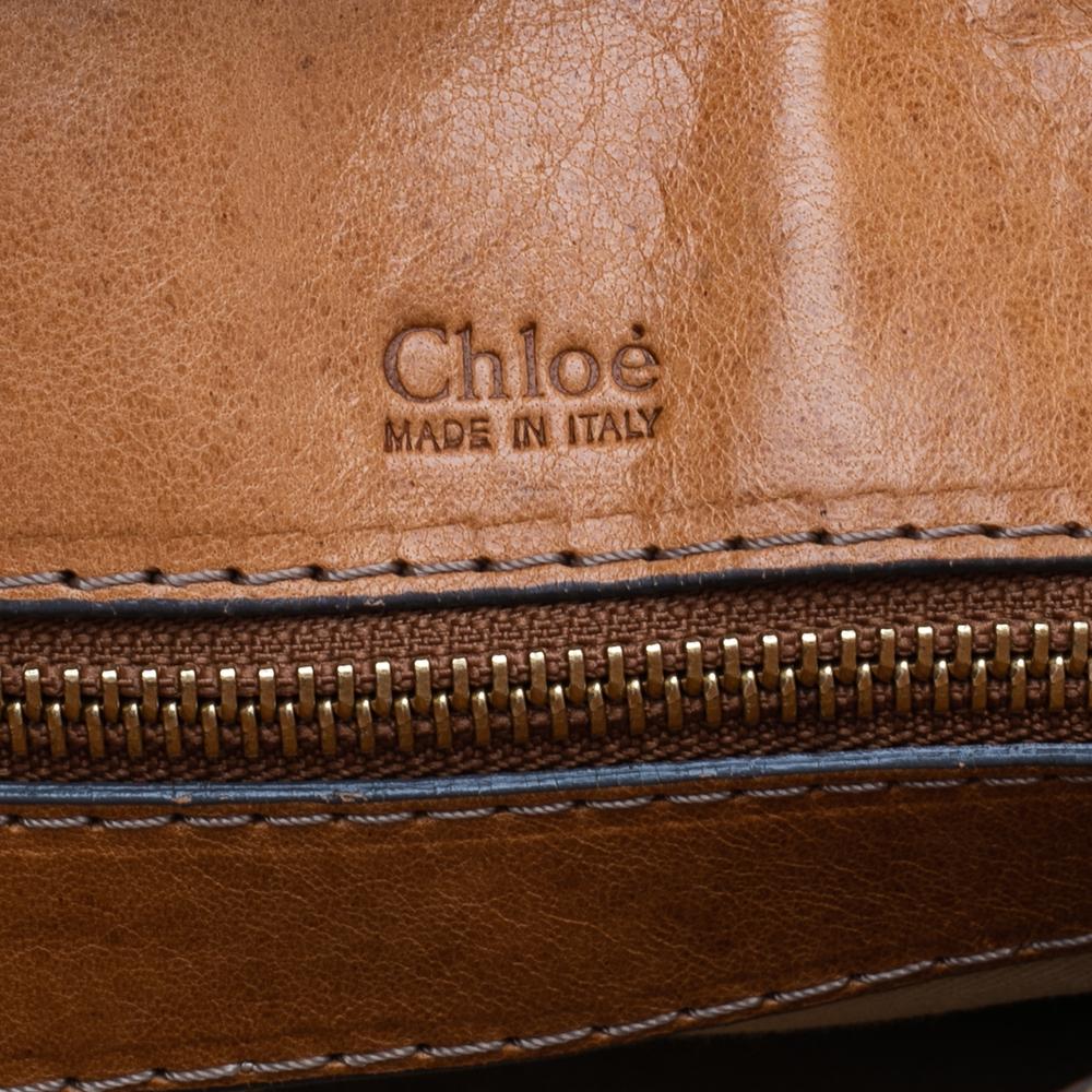 Chloe Brown Leather Heloise Satchel 1